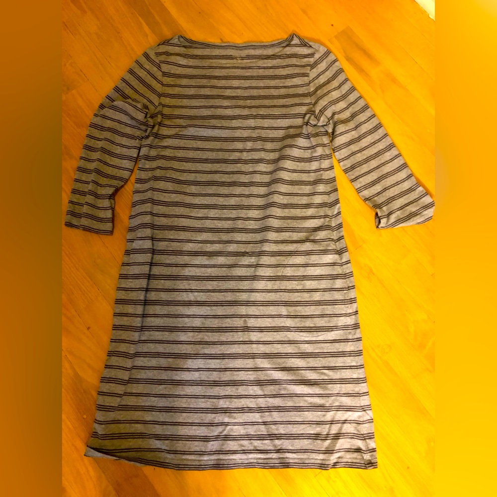 Garnet Hill Striped Tee Shirt Dress